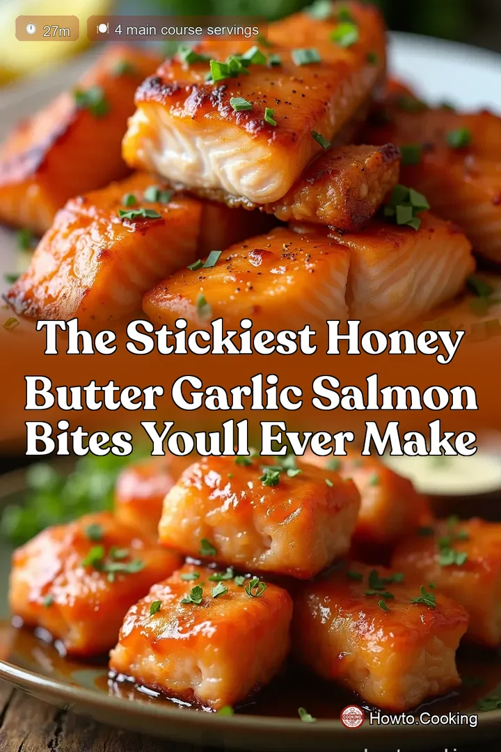 The Stickiest Honey Butter Garlic Salmon Bites Youll Ever Make