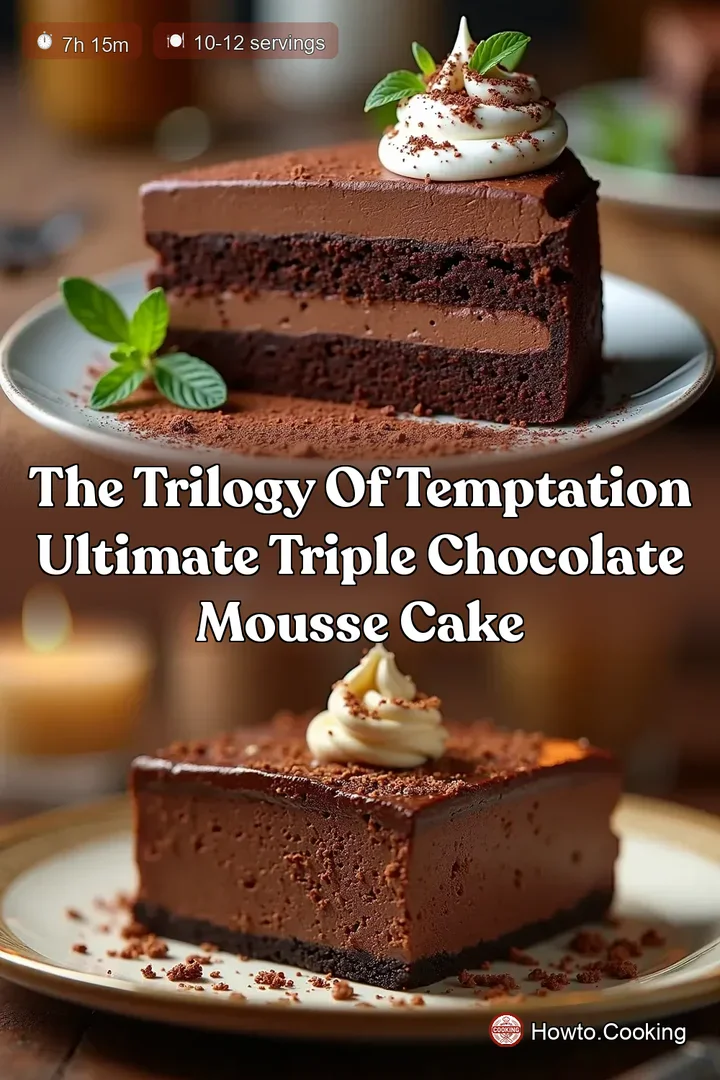 The Trilogy of Temptation Ultimate Triple Chocolate Mousse Cake