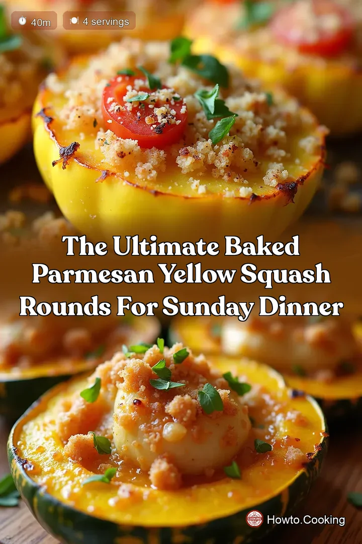 The Ultimate Baked Parmesan Yellow Squash Rounds for Sunday Dinner
