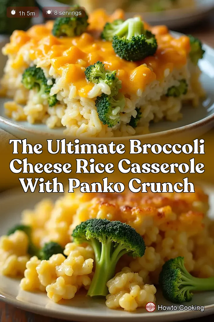 The Ultimate Broccoli Cheese Rice Casserole with Panko Crunch
