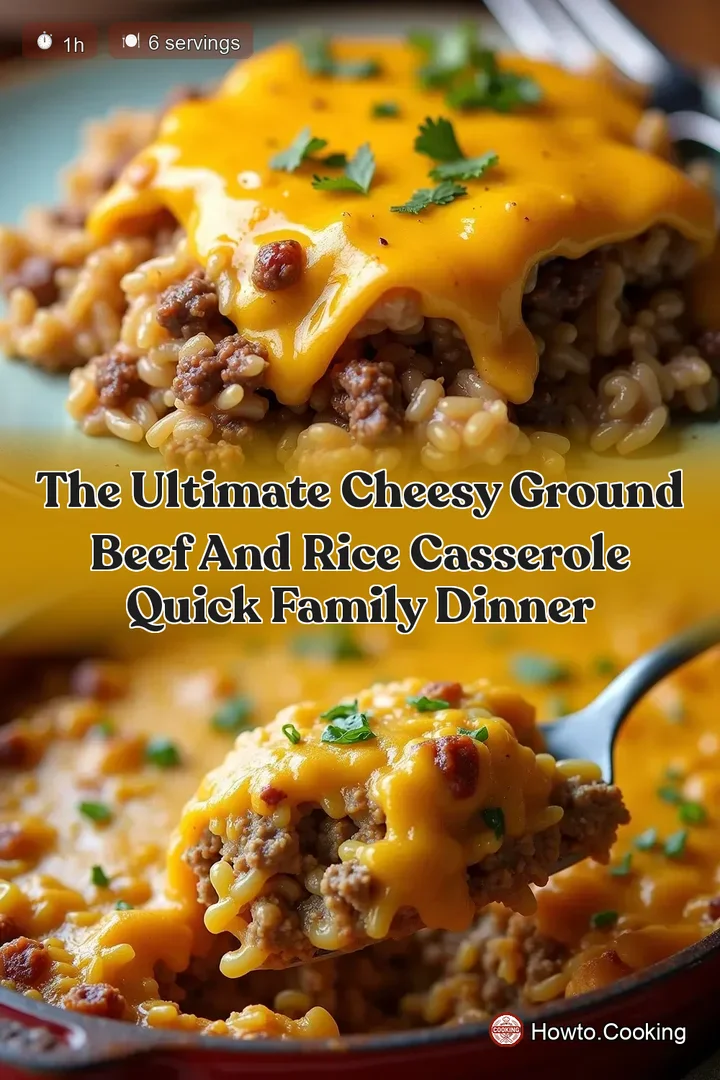 The Ultimate Cheesy Ground Beef and Rice Casserole Quick Family Dinner