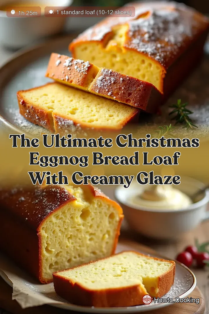 The Ultimate Christmas Eggnog Bread Loaf with Creamy Glaze