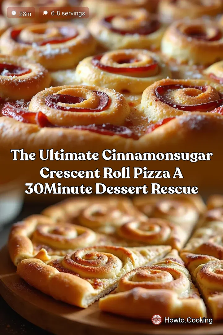 The Ultimate CinnamonSugar Crescent Roll Pizza A 30Minute Dessert Rescue