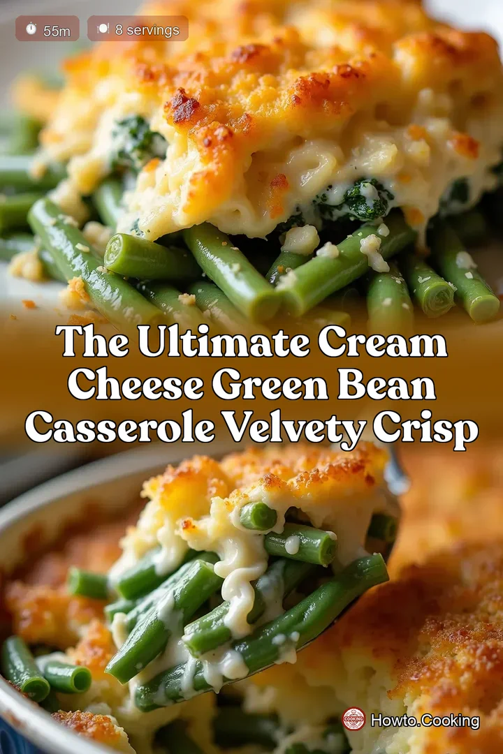 The Ultimate Cream Cheese Green Bean Casserole Velvety Crisp