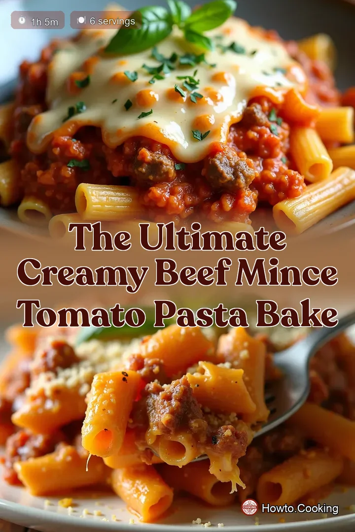 The Ultimate Creamy Beef Mince Tomato Pasta Bake