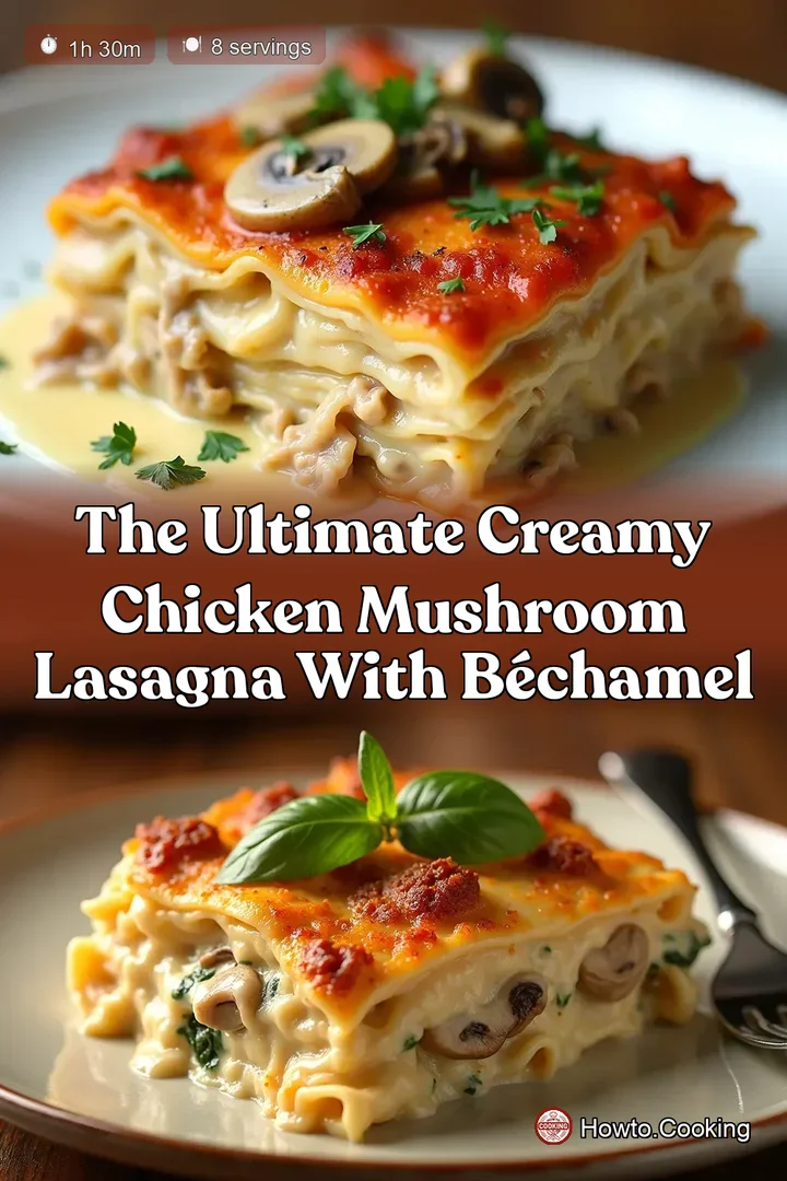 The Ultimate Creamy Chicken Mushroom Lasagna with B&eacute;chamel