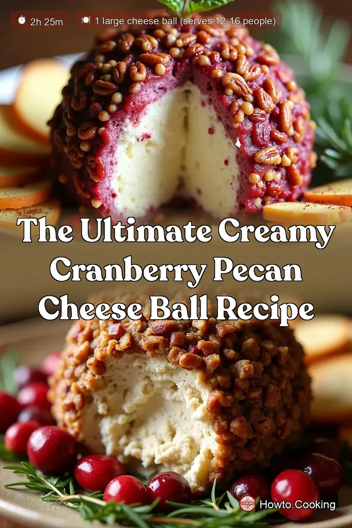 The Ultimate Creamy Cranberry Pecan Cheese Ball Recipe