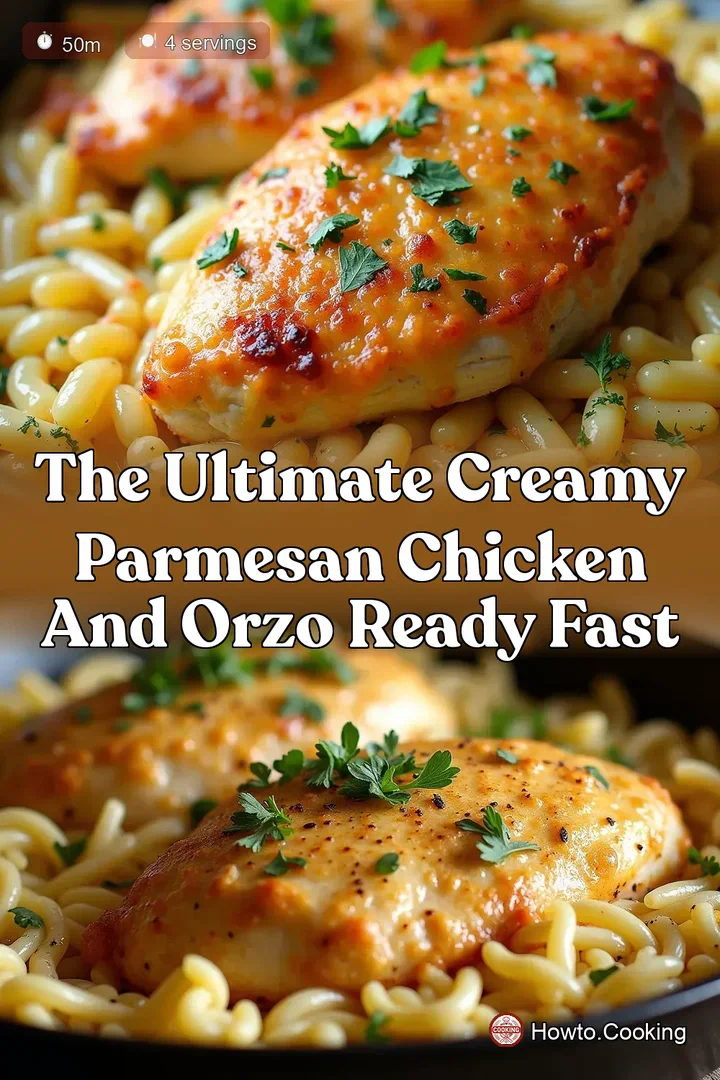 The Ultimate Creamy Parmesan Chicken and Orzo Ready Fast