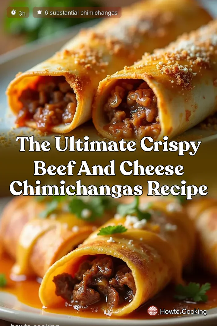 The Ultimate Crispy Beef and Cheese Chimichangas Recipe