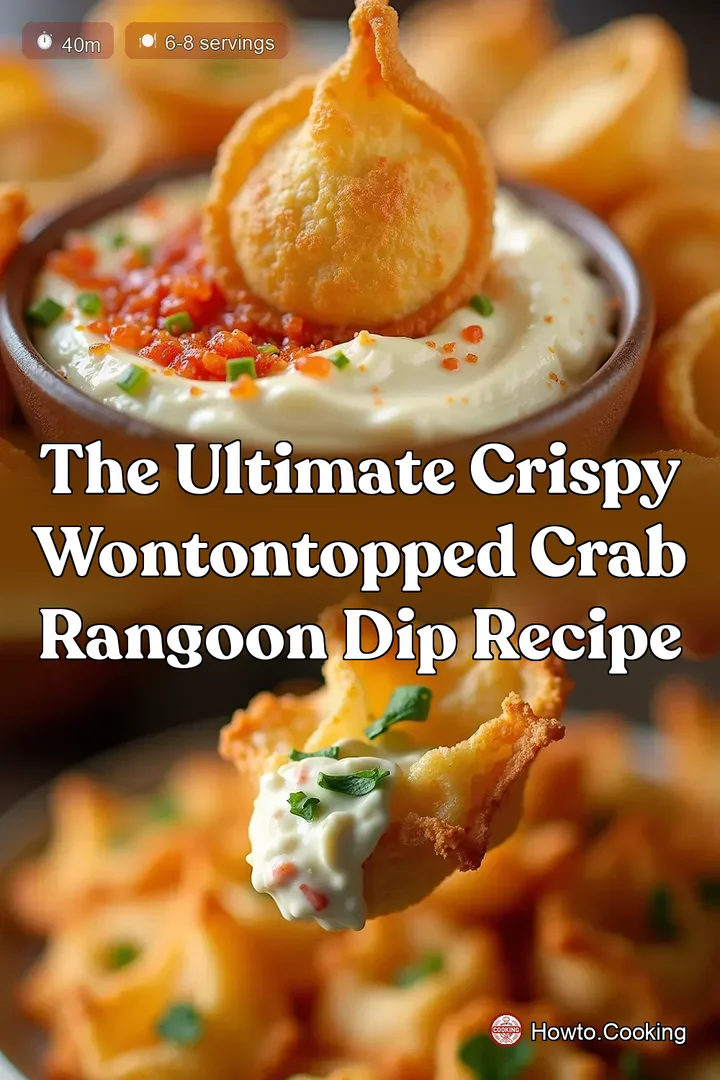 The Ultimate Crispy WontonTopped Crab Rangoon Dip Recipe