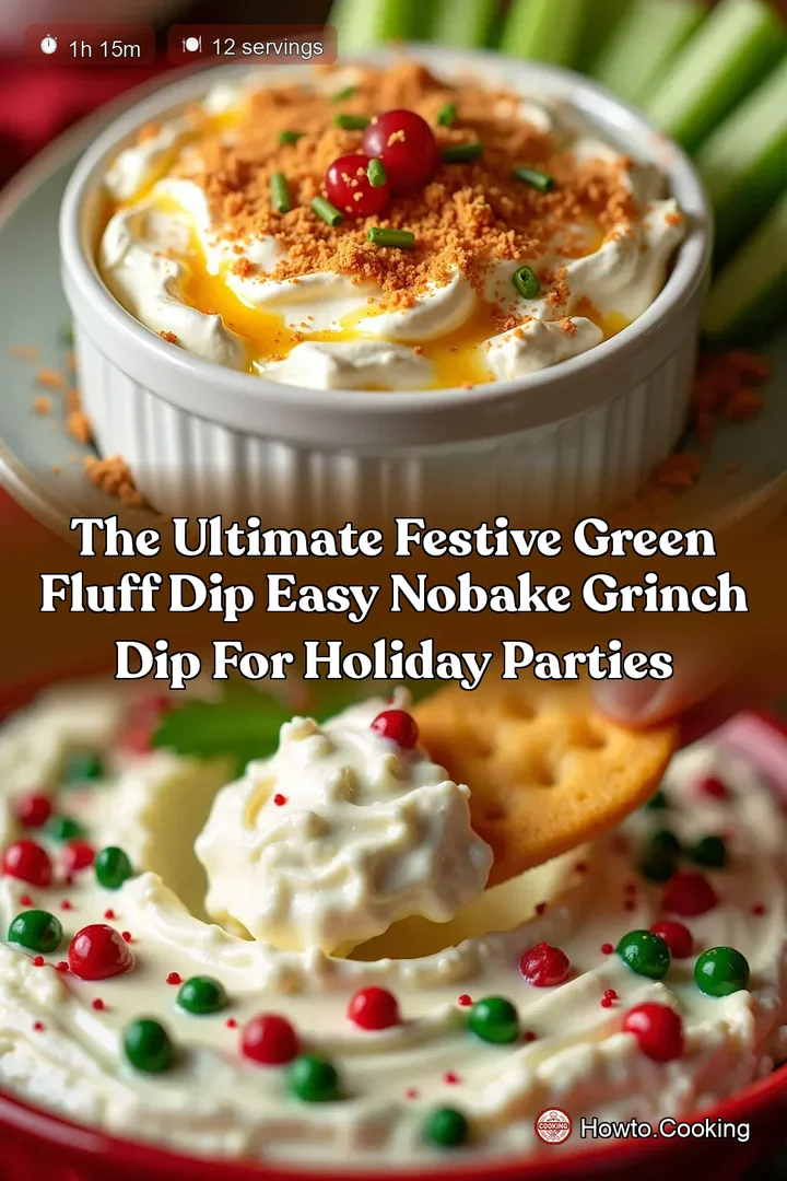 The Ultimate Festive Green Fluff Dip Easy NoBake Grinch Dip for Holiday Parties