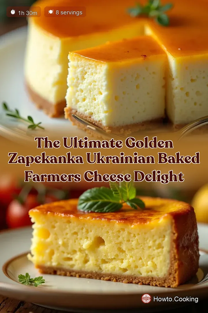 The Ultimate Golden Zapekanka Ukrainian Baked Farmers Cheese Delight