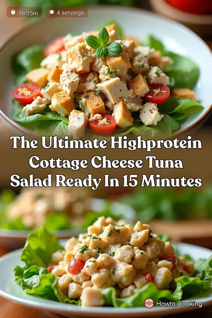 The Ultimate HighProtein Cottage Cheese Tuna Salad Ready in 15 Minutes