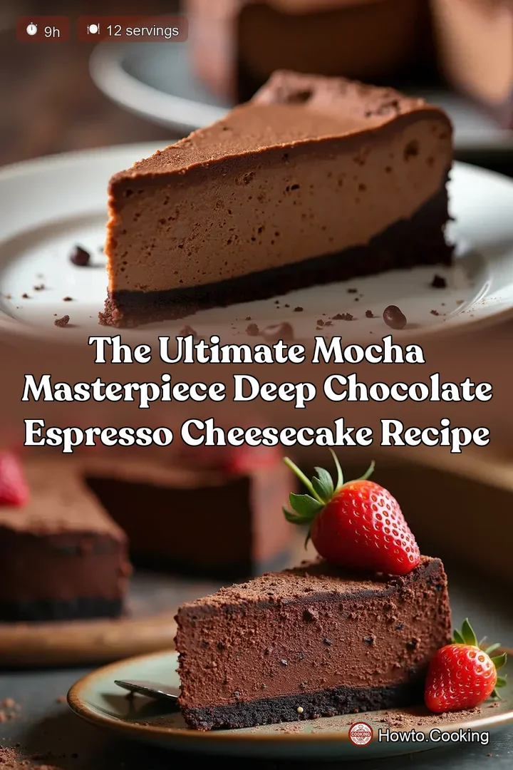 The Ultimate Mocha Masterpiece Deep Chocolate Espresso Cheesecake Recipe