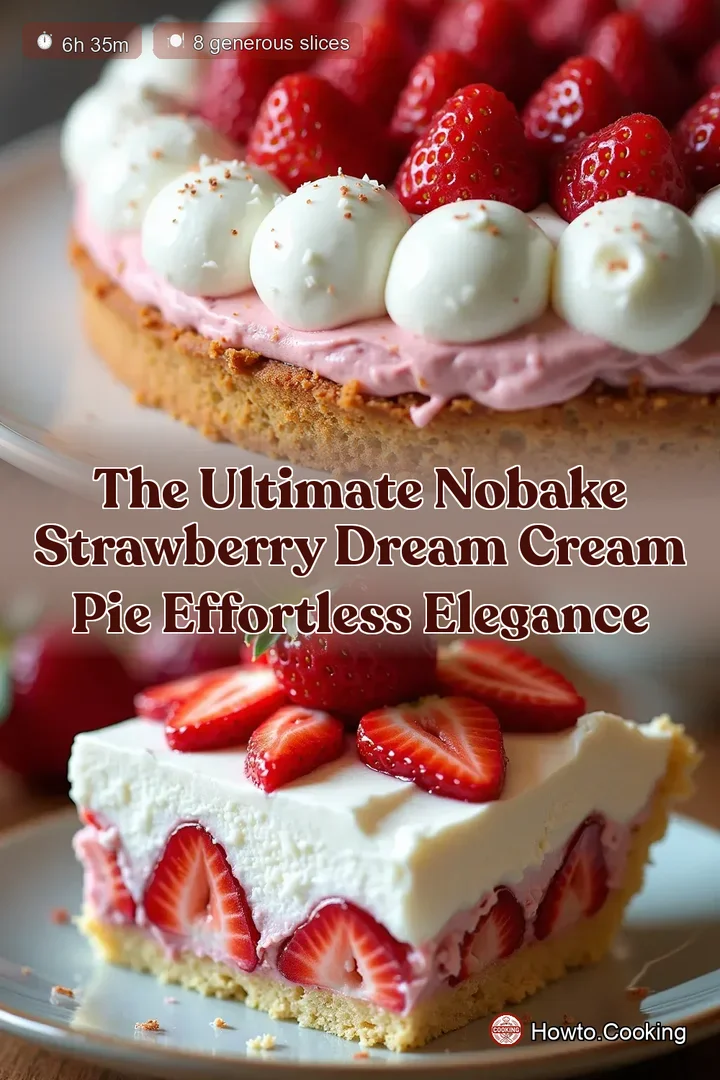 The Ultimate NoBake Strawberry Dream Cream Pie Effortless Elegance