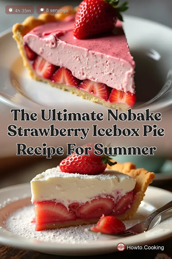 The Ultimate NoBake Strawberry Icebox Pie Recipe for Summer