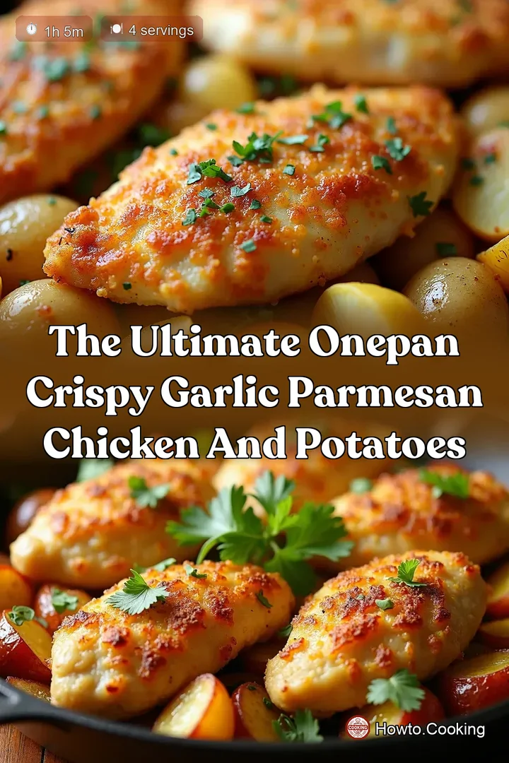 The Ultimate OnePan Crispy Garlic Parmesan Chicken and Potatoes
