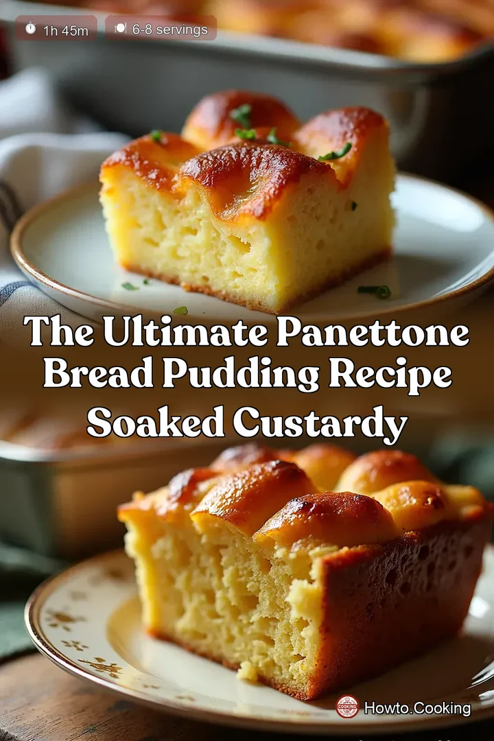 The Ultimate Panettone Bread Pudding Recipe Soaked Custardy