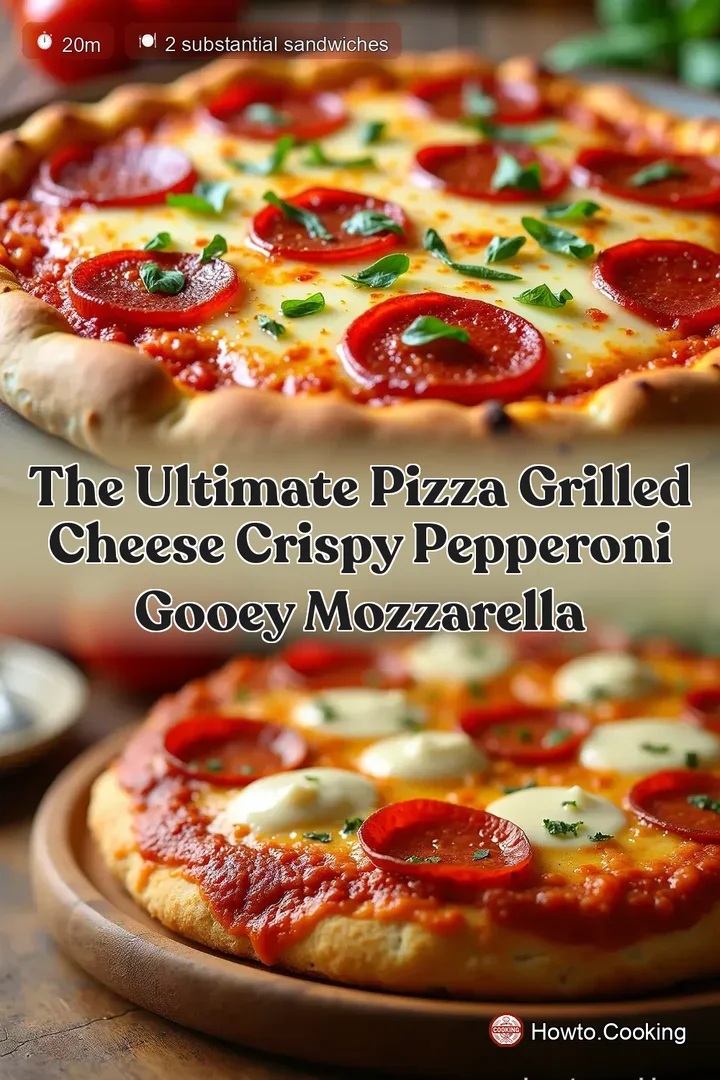 The Ultimate Pizza Grilled Cheese Crispy Pepperoni Gooey Mozzarella