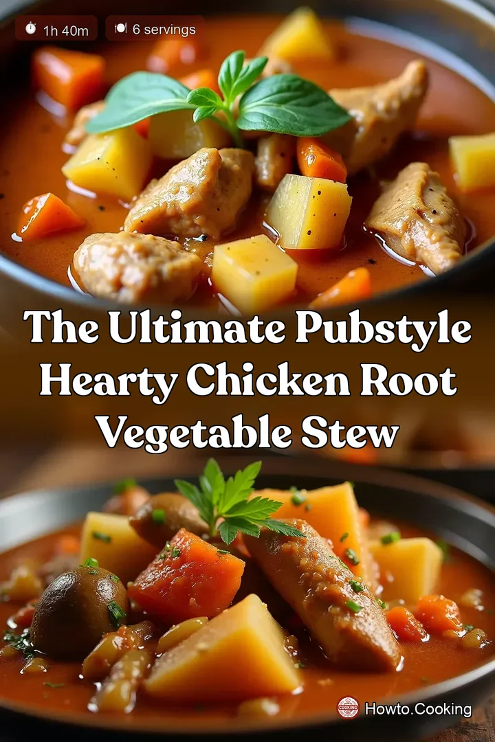 The Ultimate PubStyle Hearty Chicken Root Vegetable Stew