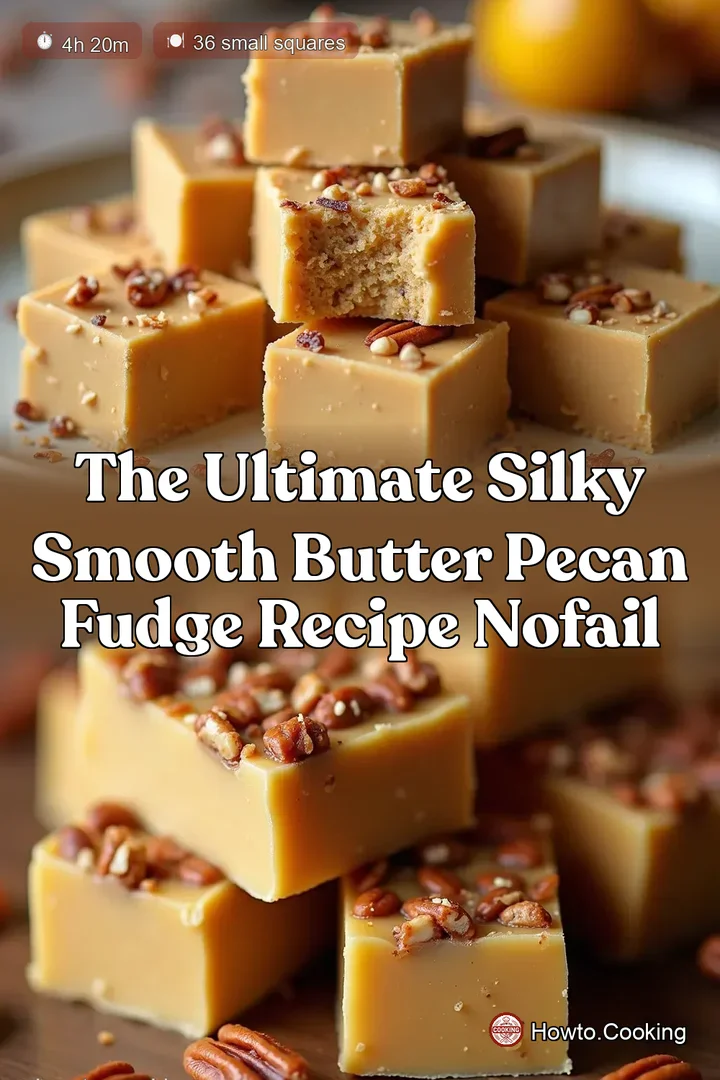 The Ultimate Silky Smooth Butter Pecan Fudge Recipe NoFail