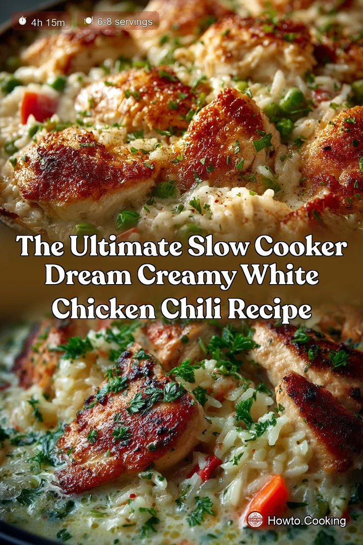 The Ultimate Slow Cooker Dream Creamy White Chicken Chili Recipe