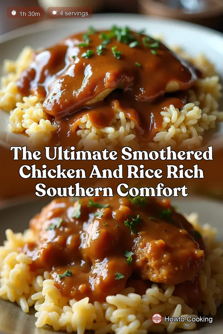 The Ultimate Smothered Chicken and Rice Rich Southern Comfort