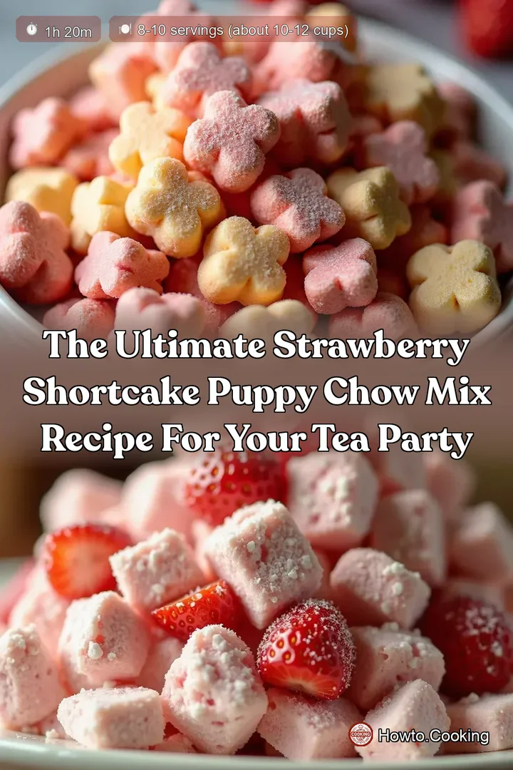 The Ultimate Strawberry Shortcake Puppy Chow Mix Recipe for Your Tea Party
