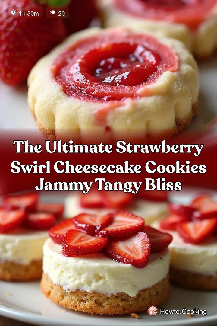 The Ultimate Strawberry Swirl Cheesecake Cookies Jammy Tangy Bliss