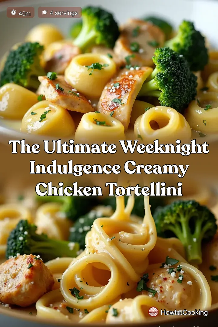 The Ultimate Weeknight Indulgence Creamy Chicken Tortellini