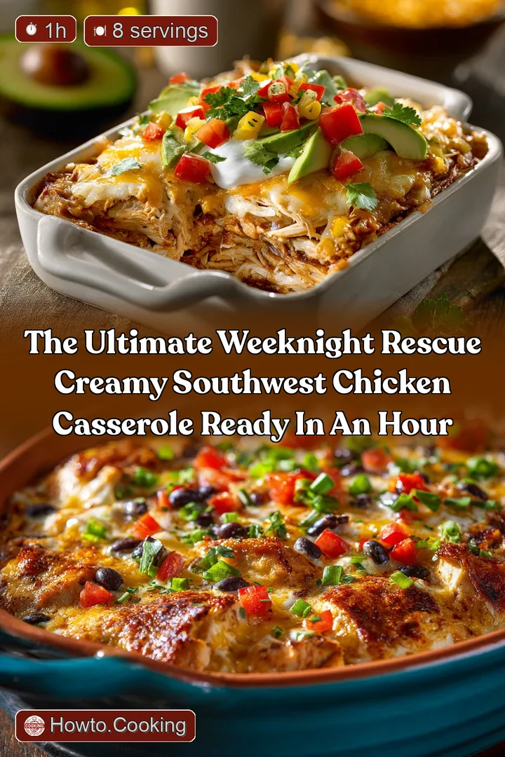 The ultimate weeknight rescue Creamy Southwest Chicken Casserole ready in an hour