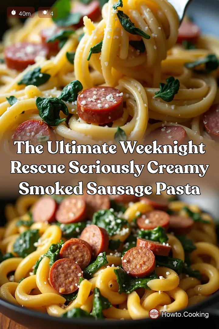 The Ultimate Weeknight Rescue Seriously Creamy Smoked Sausage Pasta