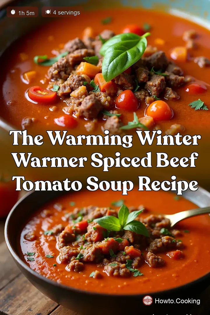 The Warming Winter Warmer Spiced Beef Tomato Soup Recipe