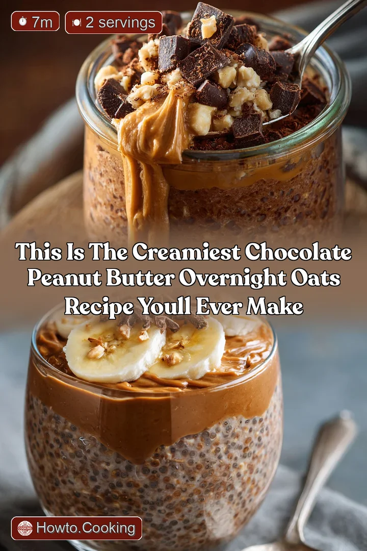 This is the Creamiest Chocolate Peanut Butter Overnight Oats Recipe Youll Ever Make