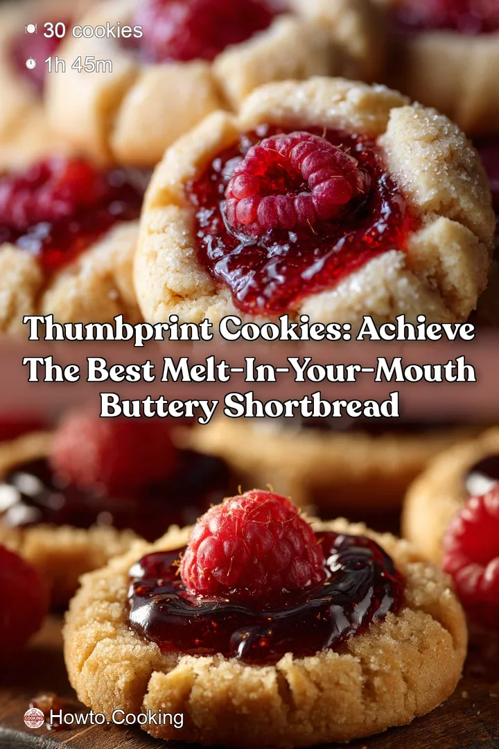 Thumbprint Cookies: Achieve the Best Melt-in-Your-Mouth Buttery Shortbread