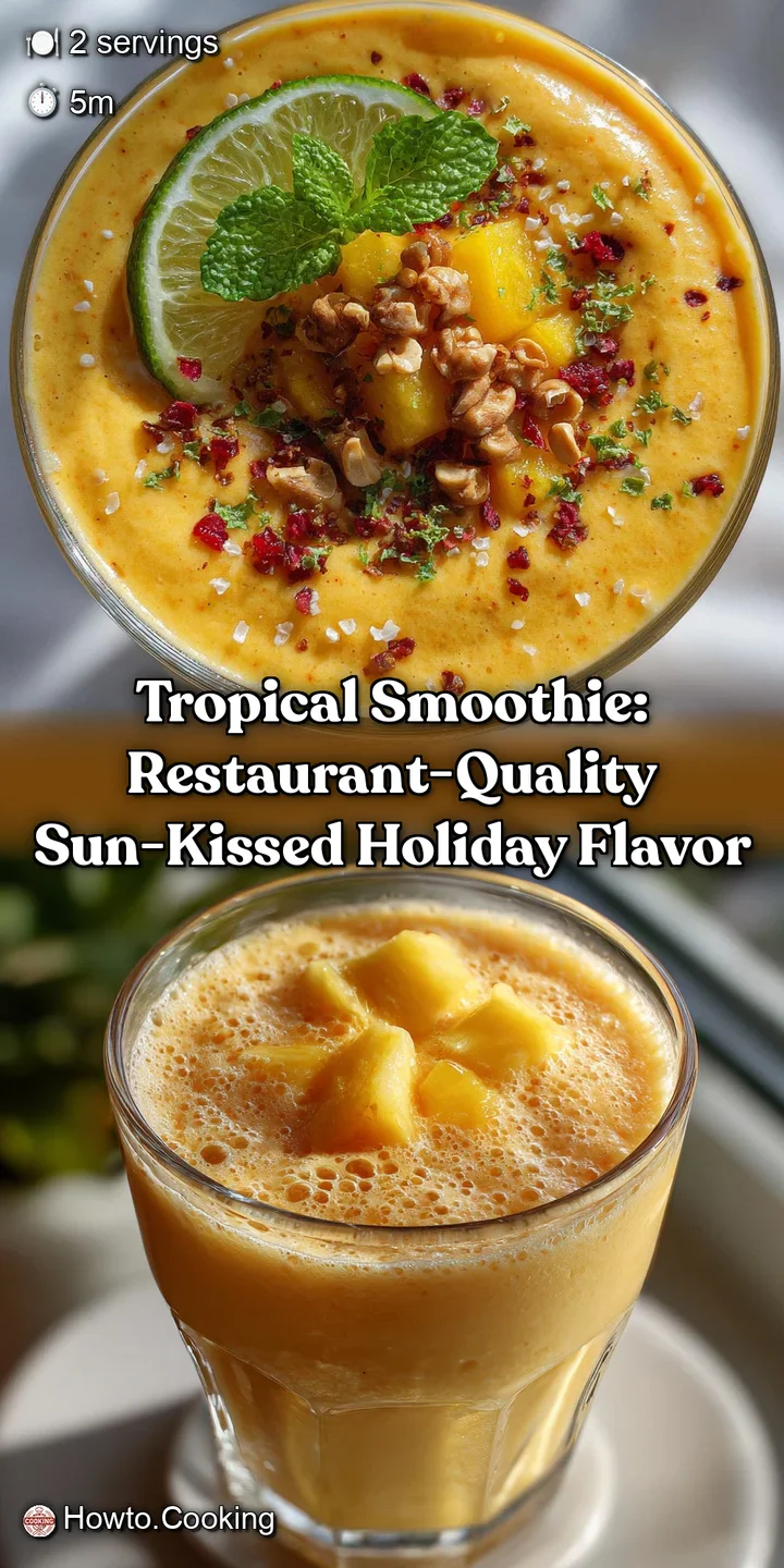 Tropical Smoothie: Restaurant-Quality Sun-Kissed Holiday Flavor