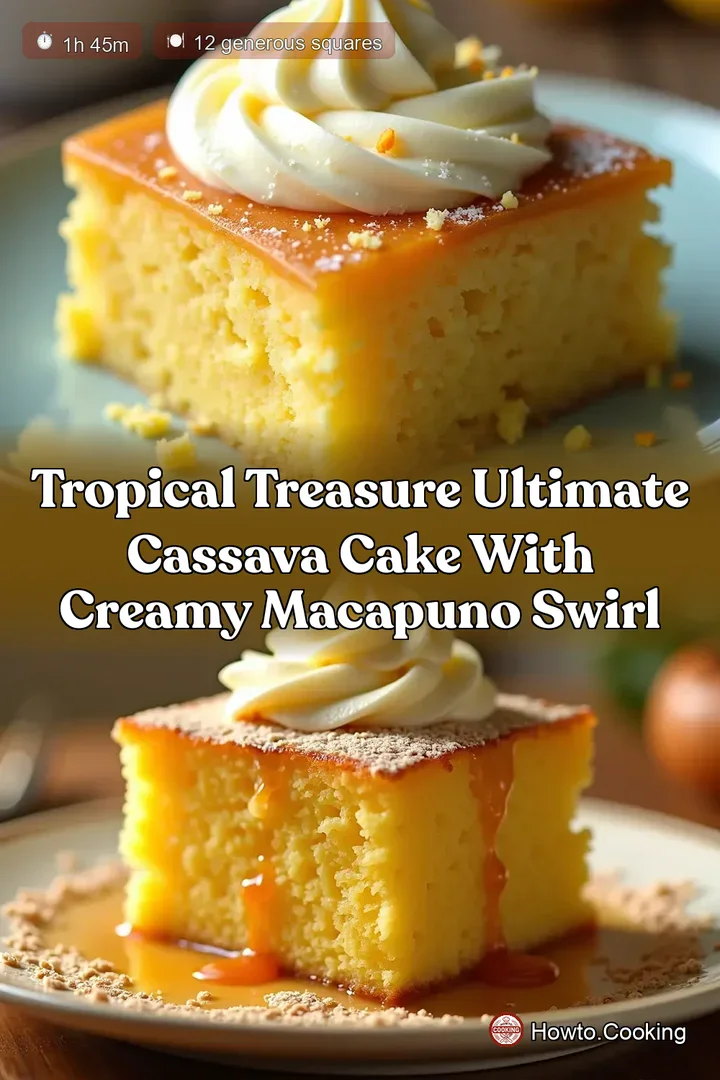 Tropical Treasure Ultimate Cassava Cake with Creamy Macapuno Swirl