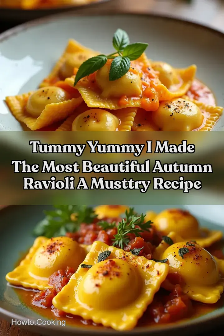 Tummy Yummy I made the most beautiful Autumn Ravioli A MustTry Recipe
