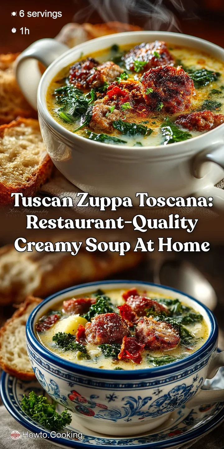 Tuscan Zuppa Toscana: Restaurant-Quality Creamy Soup at Home