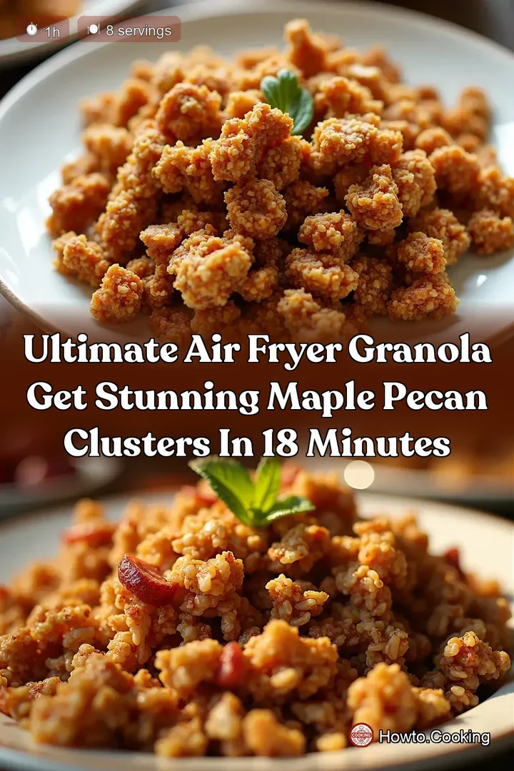 ULTIMATE Air Fryer Granola Get Stunning Maple Pecan Clusters in 18 Minutes