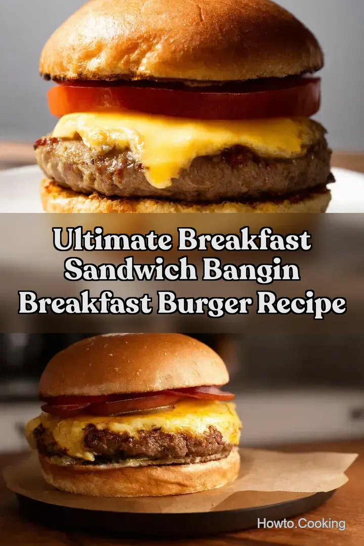 Ultimate Breakfast Sandwich Bangin Breakfast Burger Recipe