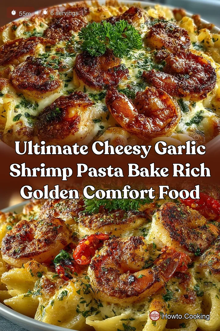 Ultimate Cheesy Garlic Shrimp Pasta Bake Rich Golden Comfort Food