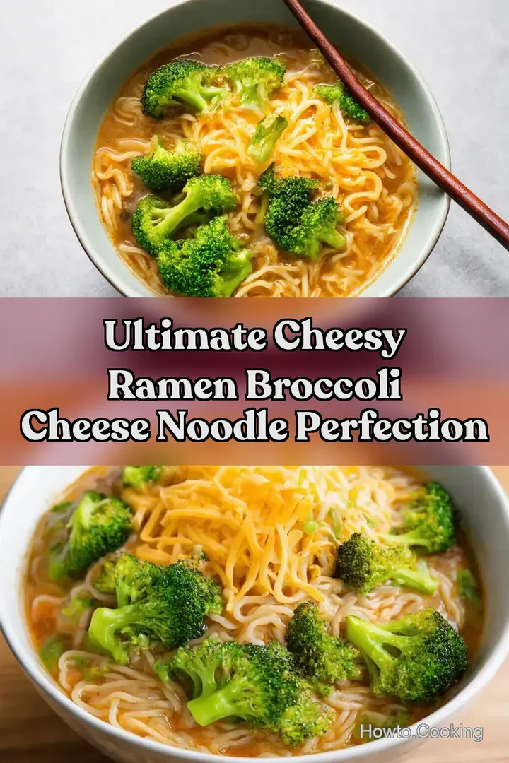 Ultimate Cheesy Ramen Broccoli Cheese Noodle Perfection
