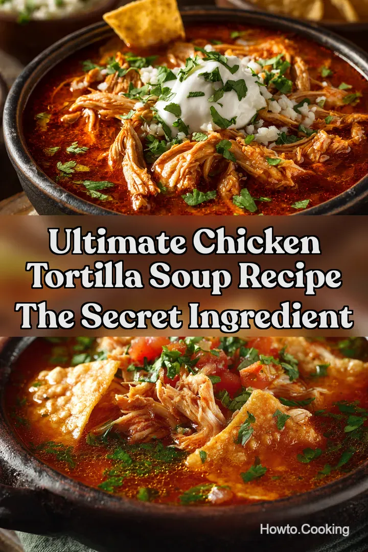 Ultimate Chicken Tortilla Soup Recipe The Secret Ingredient