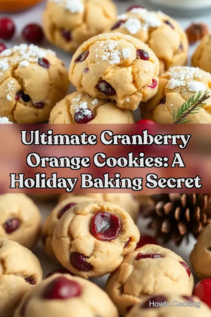Ultimate Cranberry Orange Cookies: A Holiday Baking Secret : PIN FOR LATER Ultimate Cranberry Orange Cookies: A Holiday Baking Secret