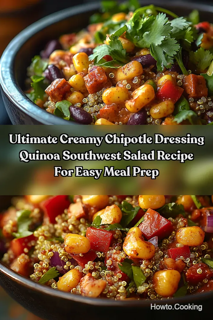 Ultimate Creamy Chipotle Dressing Quinoa Southwest Salad Recipe for Easy Meal Prep