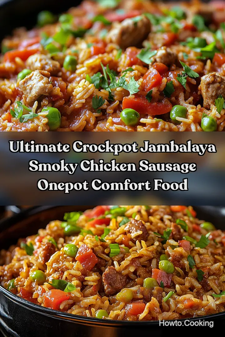 Ultimate Crockpot Jambalaya Smoky Chicken Sausage OnePot Comfort Food