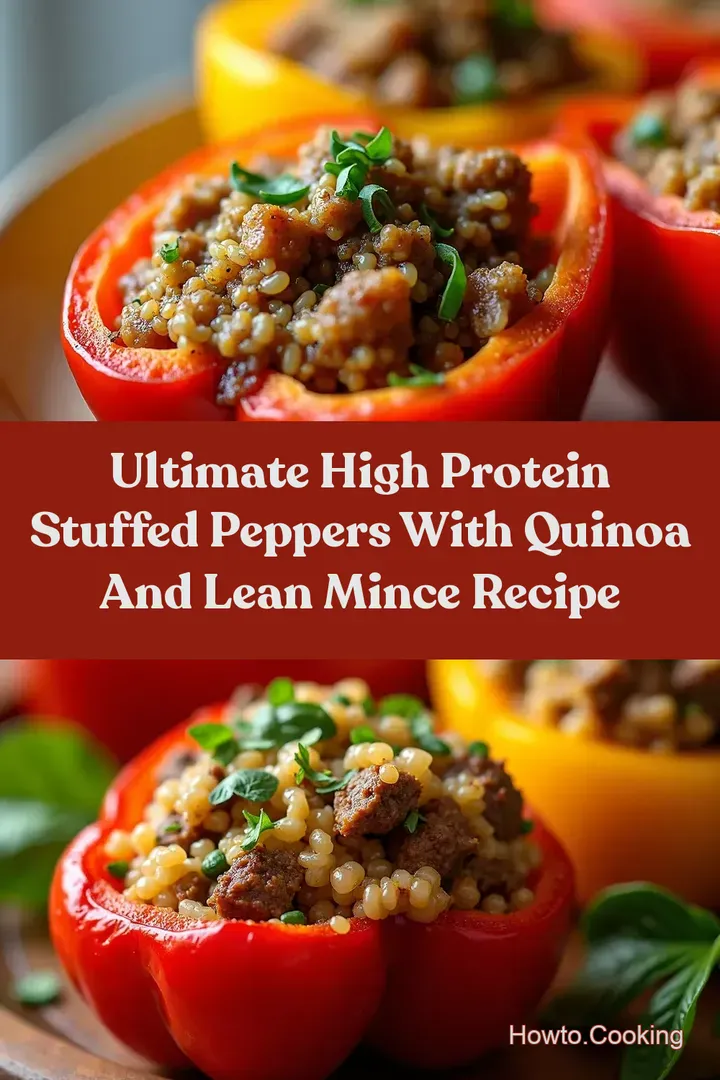 Ultimate High Protein stuffed peppers with quinoa and Lean Mince Recipe
