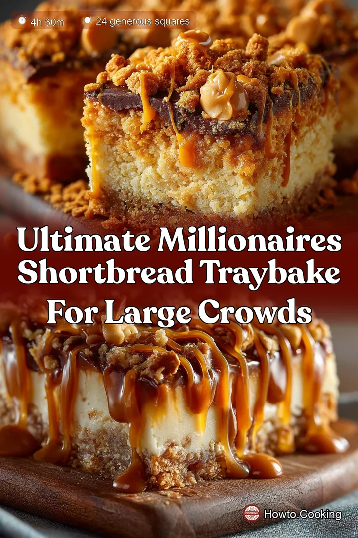 Ultimate Millionaires Shortbread Traybake for Large Crowds