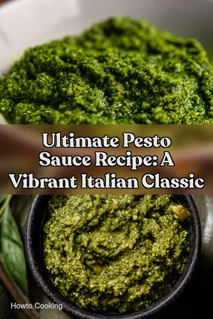 Ultimate Pesto Sauce Recipe: A Vibrant Italian Classic : PIN FOR LATER Ultimate Pesto Sauce Recipe: A Vibrant Italian Classic